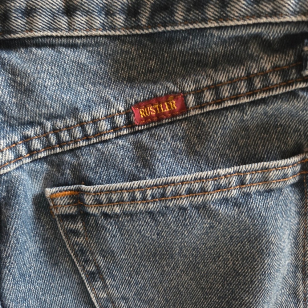 Rustl Regular Fit Straight Leg Blue Jeans 30x30 Medium Wash Cotton - Picture 6 of 7